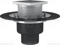 Кровельная воронка с обжимным фланцем, комплектуется трапом с опорным кольцом тип ВФ-ТО 110х450 изображения