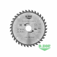 Пильный диск по дереву D.BOR 130х16 Z12 изображения