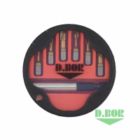 Набор бит D.BOR TiN-half из 7 шт. магнитный держатель 60 мм изображения