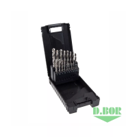 Набор сверл по металлу D.BOR шлифованные HSS-G DIN 338 (19 шт.: 1 — 10*0,5 мм) изображения