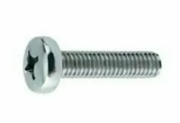 Винт DIN 7985 с полукруглой головкой и крестообразным шлицем Ph M5x18 класс прочности 4.8 изображения