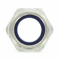 Гайка DIN 985 А2 шестигранная,  низкая, с нейлоновой вставкой М30 изображения