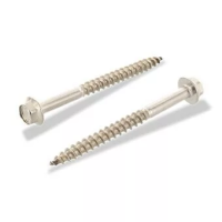 Шуруп ART 572 А2 по дереву с шестигранной головкой с фланцем 8х70 изображения