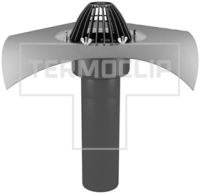 Кровельная воронка обогреваемая тип ВФО-Ф 090х450 изображения