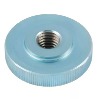 Гайка DIN 467 рифленая с накаткой низкая круглая M4 изображения