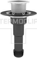 Воронка с ОФ обогреваемая для ремонтируемых кровель 090х450 тип ВФОР-ТД2 с трапом и дренажным фланцем Д2 изображения