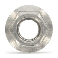Гайка DIN 6923 А2 шестигранная, фланцевая, с насечками М3 изображения