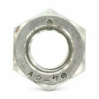 Гайка ART 980 А2 шестигранная,  цельнометаллическая М8 изображения