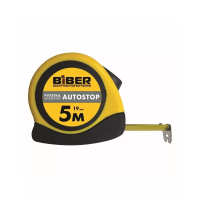 Рулетка Biber 40071 Autostop обрезиненный корпус 3мх16мм изображения