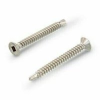 Винт DIN 7504 А2 форма О самонарезающий сверлоконечный квадратный шлиц SQ 3,5х19 SQ1 изображения