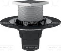 ВФ-ТД2 110х450 - Кровельная воронка с обжимным фланцем, трапом и дренажным фланцем типа Д2, 110х450 изображения