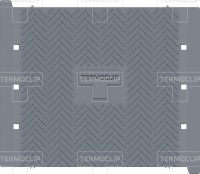 Дорожка серая ПВХ Termoclip Walkway Puzzle 0,6*0,6м изображения