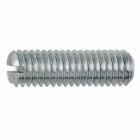 Винт DIN 551 A4 установочный с плоским концом, прямой шлиц M12х20 изображения