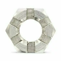 Гайка DIN 935 А2 шестигранная, корончатая М30 изображения