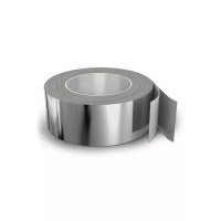 Лента клейкая 50ммх10м алюминиевая изображения