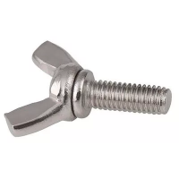 Винт DIN 316 AF барашковый с прямоугольными лепестками американской формы M8x40 класс прочности 4.8 изображения