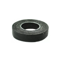 Изолента Biber 92012 прорезиненная х/б черная 200г изображения