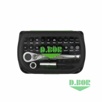 Набор бит D.BOR из 23 шт. переходник 1/4 x 25 мм, магнитный держатель Torsion 60 мм, трещотка 1/4 изображения