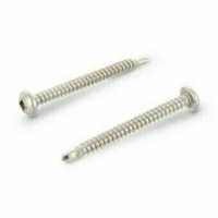 Винт DIN 7504 А2 форма М самонарезающий сверлоконечный с полукруглой головкой, квадратный шлиц SQ 4,2х19 SQ2 изображения