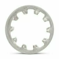 Шайба DIN 6797 форма J А2 стопорная, пружинная с внутренними зубьями М2 изображения