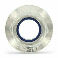 Гайка DIN 6926 А2 шестигранная, фланцевая, самоконтрящаяся М12 изображения