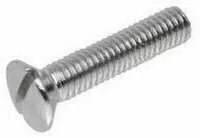 Винт DIN 964 с полупотайной головкой, прямой шлиц M4x20 класс прочности 4.8 изображения