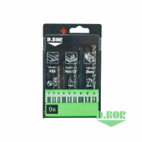 Набор сверл D.BOR Хобби (металл, камень, дерево) 9 шт. изображения