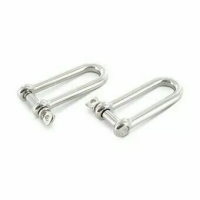 Скоба ART 8259 А4 такелажная D-образная, длинная 10х80 изображения