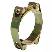 Хомут силовой двухболтовый W1 оцинкованный 70-80 мм изображения