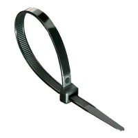 Кабельная стяжка нейлоновая черная 3x200 мм изображения