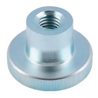 Гайка DIN 466 круглая рифлёная высокая с накаткой М3 изображения