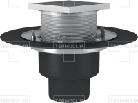 ВФО-ТО 90х450 - Кровельная воронка обогреваемая с обжимным фланцем, трапом и опорным кольцом 90х450 изображения