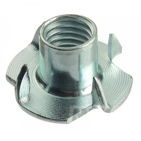 Гайка DIN 1624 мебельная забивная (врезная) М4х6 изображения