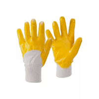 Перчатки маслобензостойкие нитриловые на х/б основе изображения