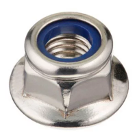 Гайка DIN 6926 с фланцем и пластиковым вкладышем M8 изображения