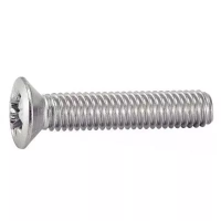 Винт DIN 966 Z А2 с полупотайной головкой, крестообразный шлиц PZ М2х8 изображения