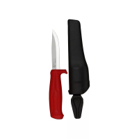 Нож монтажный МОРА-511 углеродистая сталь 10cм, в ножнах изображения