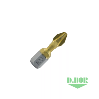 Биты фрезерованные D.BOR TiN-half, Ph 1x25 мм, Torsion, C 6,3 (10 шт.) изображения