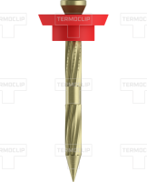 Termoclip дюбель - гвоздь 4х40 с ПВП - шайбой изображения