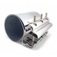 Свертная муфта нержавеющая 130-136 мм изображения