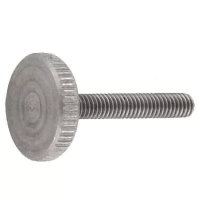 Винт DIN 653 А1 нажимной, низкий, с накатанной головкой М4х14 изображения