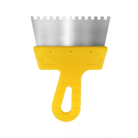 Шпатель Biber 35181 фасадный Мастер нерж. сталь, зубчатый 6 мм 150мм изображения