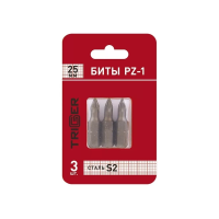 Биты Trigger 84963 ПРОФИ PZ-1 25мм (уп.3шт) изображения