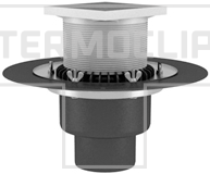 Кровельная воронка обогреваемая, c обжимным фланцем, тип ВФО-ТД2, 160х450 изображения