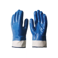 Перчатки маслобензостойкие нитриловые полный облив изображения