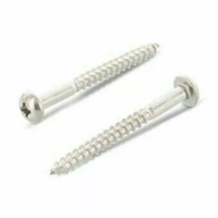 Шуруп DIN 7996 Z А2 по дереву, с полукруглой головкой, крестообразный шлиц PZ 3х30 изображения