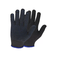 Перчатки вязаные п/шерстяные, 5 ниток с ПВХ изображения