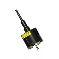 Коронка алмазная, коническая посадка центрирующего сверла, SDS-plus в сборе, 80 мм изображения