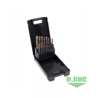 Набор сверл по металлу D.BOR Cobalt 5%, HSS-Co DIN 338 19 шт. (1 - 10 х 0,5 мм) изображения