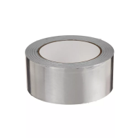 Лента клейкая 50ммх50м алюминиевая изображения